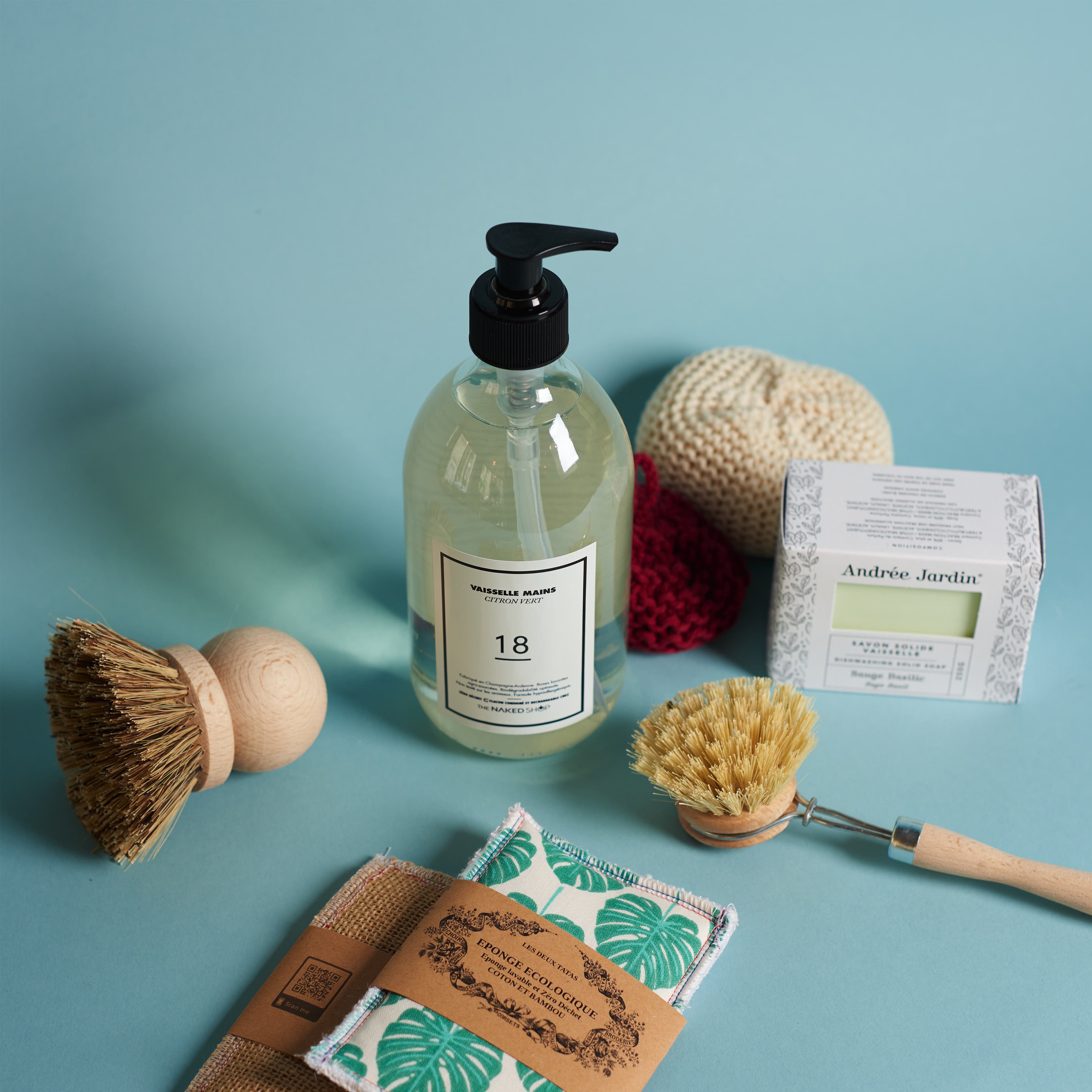 Éponge vaisselle naturelle & biodégradable - Lot de 2 – The Naked Shop