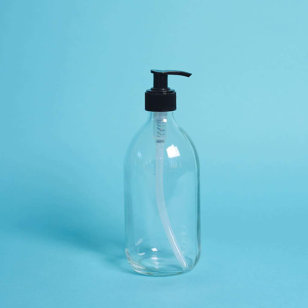 Flacon en verre 500 ml avec pompe – The Naked Shop