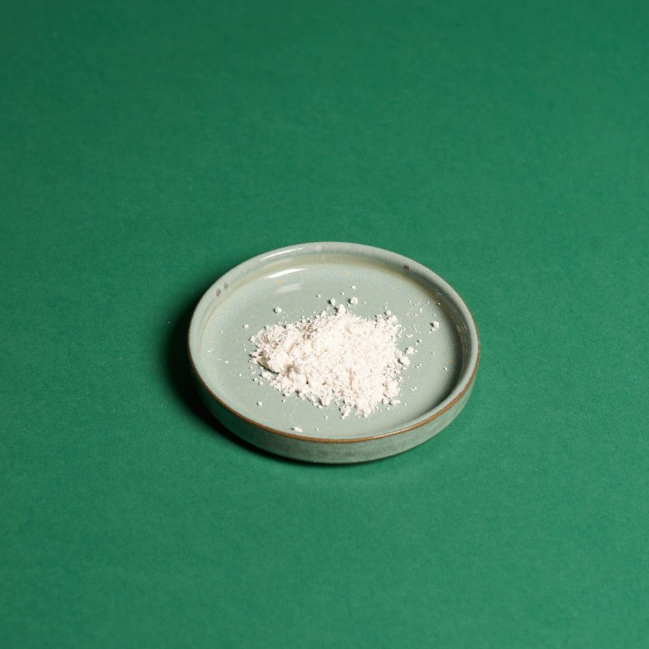 Blanc de Meudon, Carbonate de calcium naturel de grande pureté chimique.  Utilisé en tant que pigment ou charge.