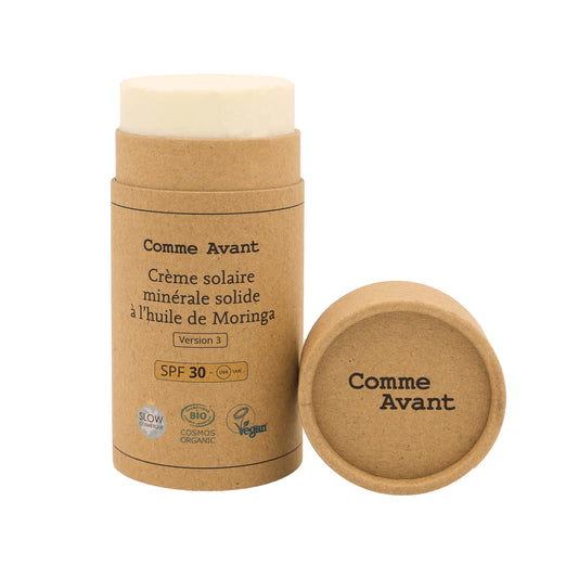 Crème solaire solide SPF30 - Sans parfum - Comme avant